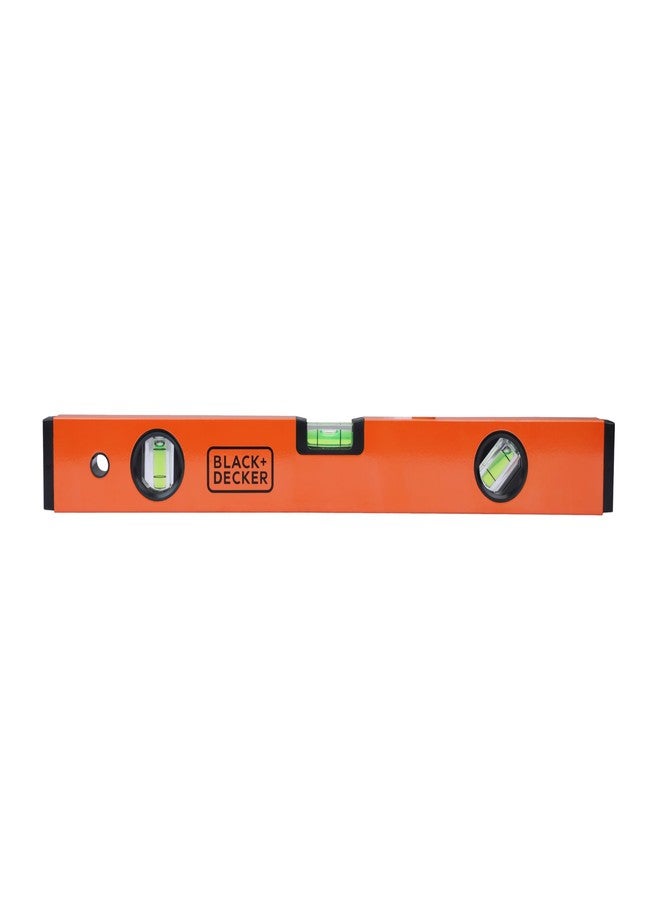BLACK+DECKER BDHT43188 Aluminium Box Beam Level 40cm (Orange) - Image 1